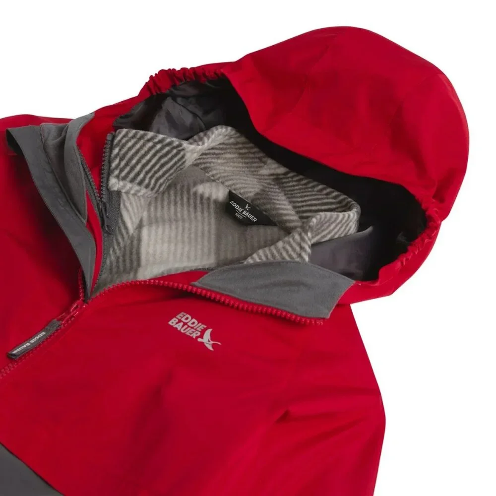 RED- Eddie Bauer Youth 3-in-1 Jacket : Inner Fleece‎ Liner Water Resistant